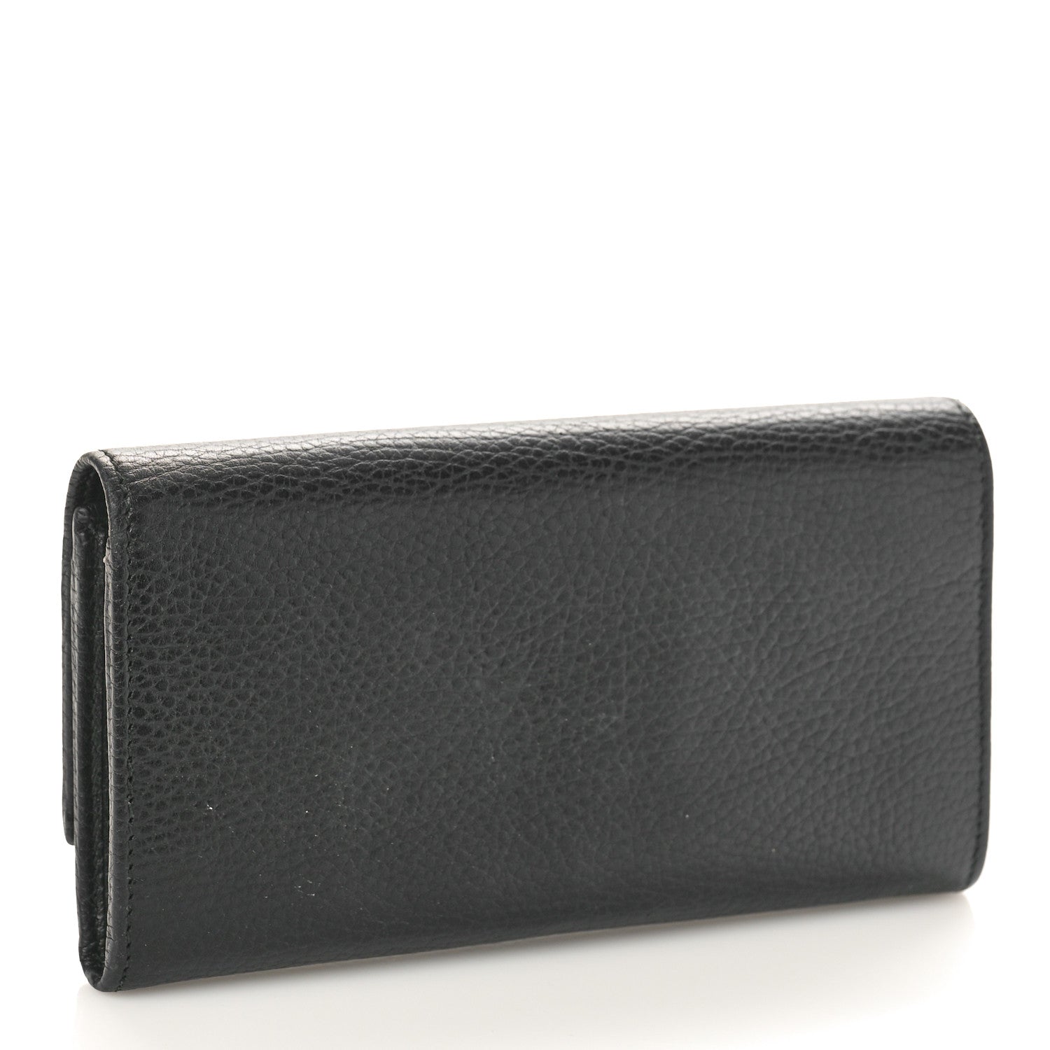 Gucci Dollar Calfskin GG Marmont Continental Wallet Black 3 of 8