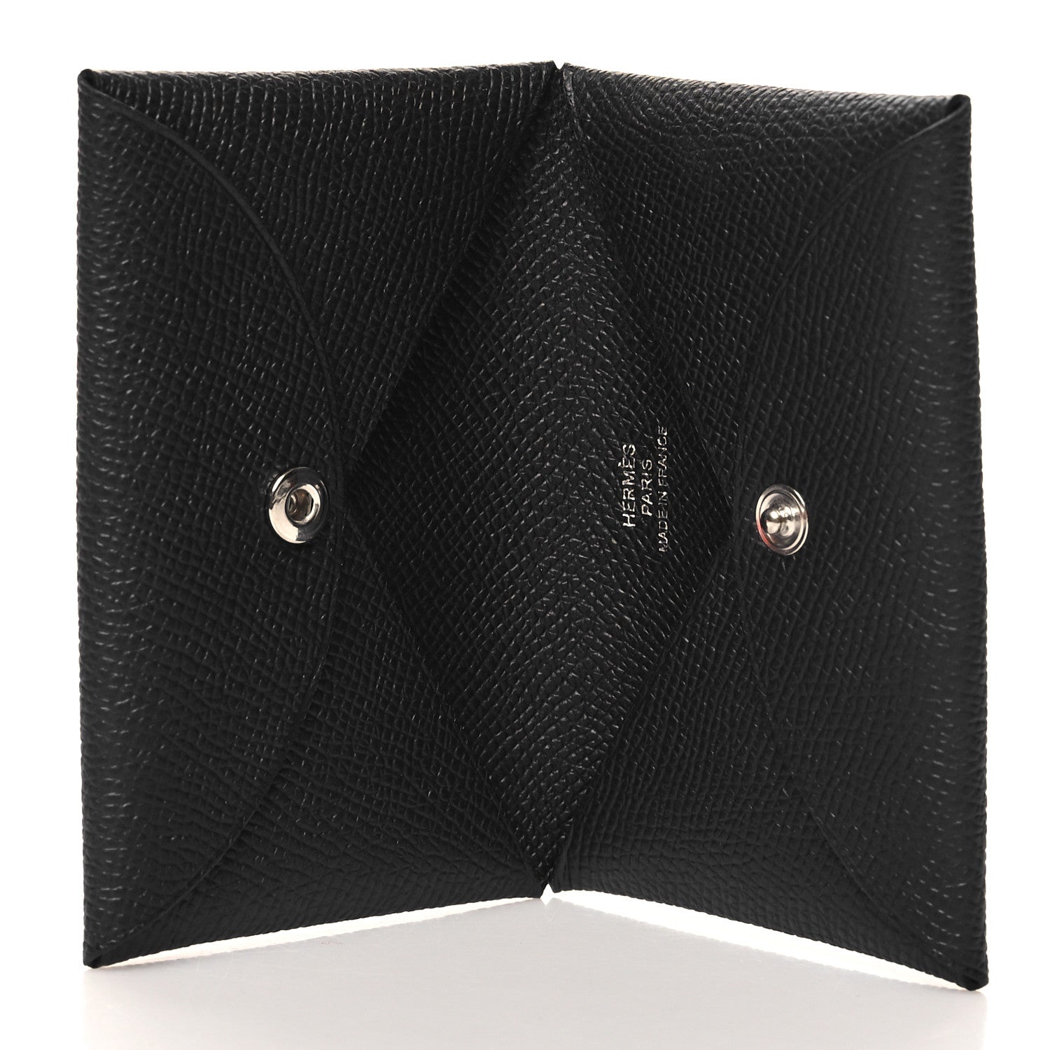 Hermes Epsom Calvi Card Case Black 5 of 10