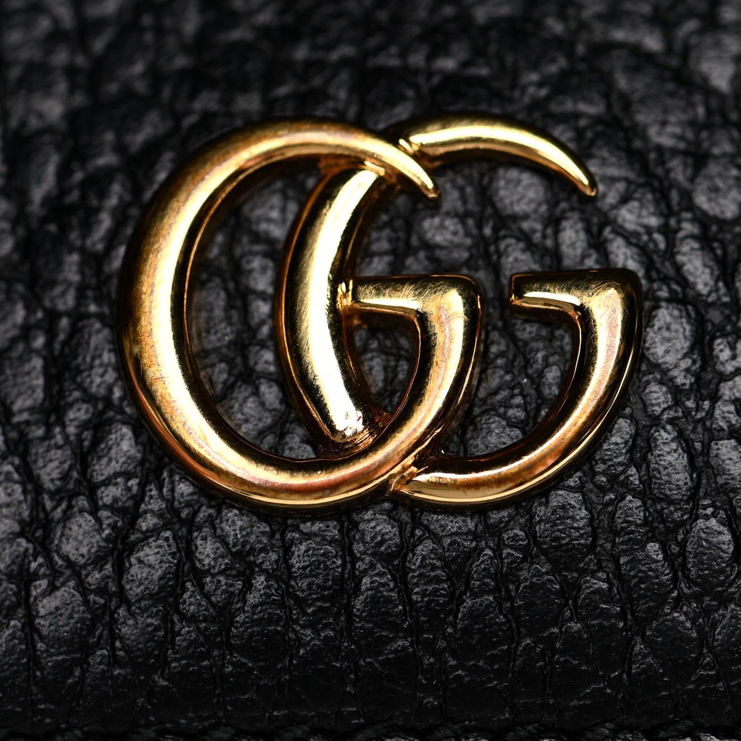 Gucci Dollar Calfskin Double G French Flap Wallet Black 7 of 14