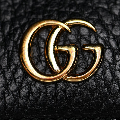 Gucci Dollar Calfskin Double G French Flap Wallet Black 7 of 14