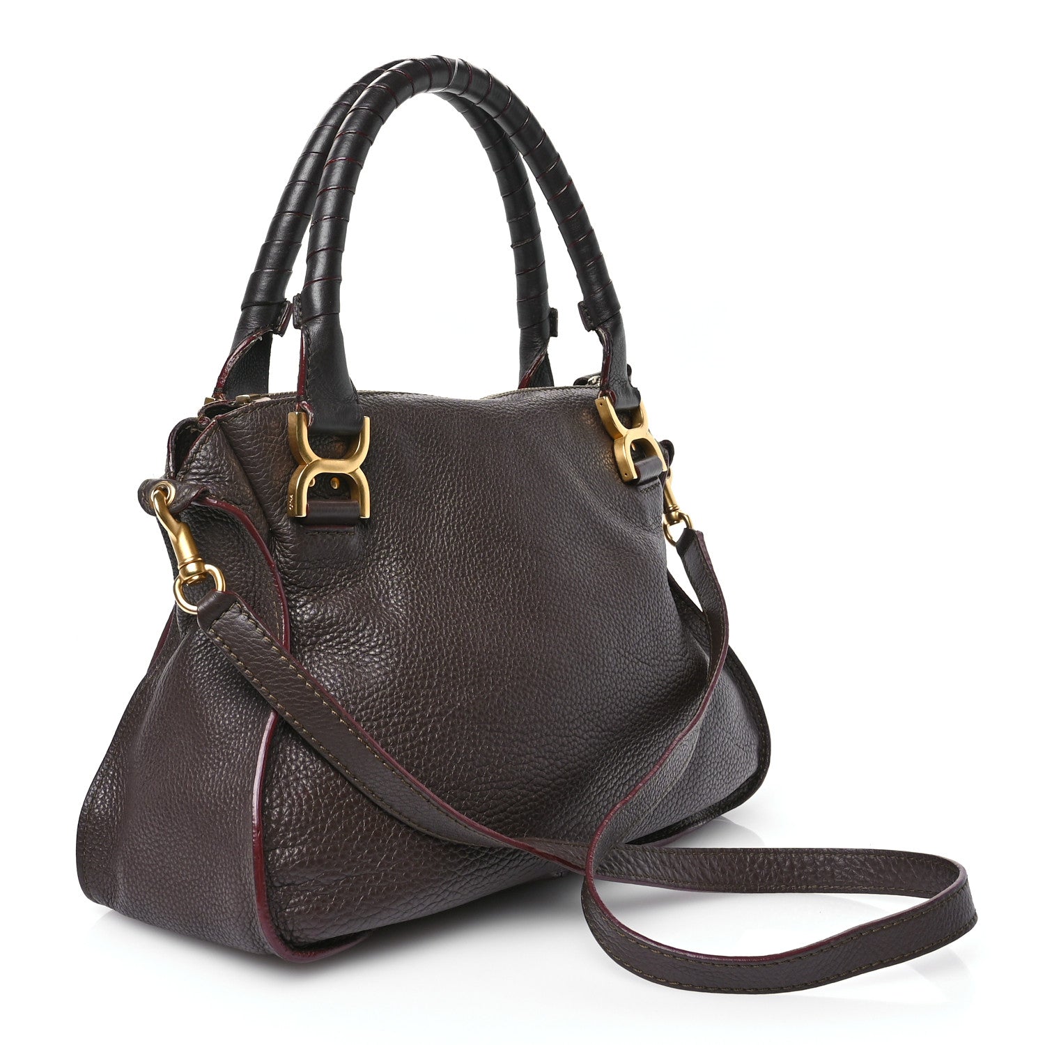 Chloe Calfskin Medium Marcie Satchel Truffle 3 of 11