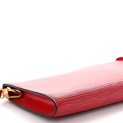 Louis Vuitton Epi Pochette Accessories 24 Castillan Red 9 of 11