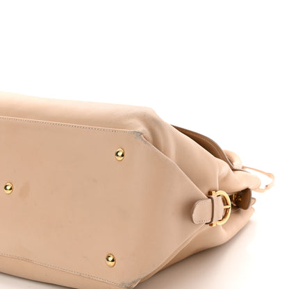Salvatore Ferragamo Calfskin Fiamma Bag New Bisque 10 of 21