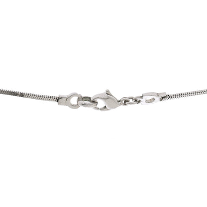 Christian Dior Metal CD Fringe Necklace Silver 5 of 7