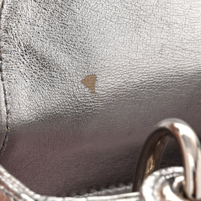 Christian Dior Metallic Lizard Mini Lady Dior Silver 16 of 17