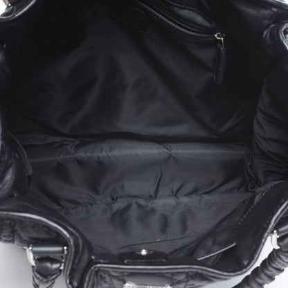 Christian Dior Nylon Cannage Shopper Tote Black 5 of 7