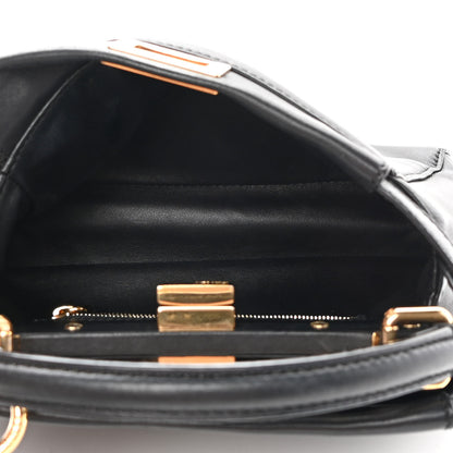 Fendi Nappa Mini Peekaboo Iconic Satchel Black 5 of 18