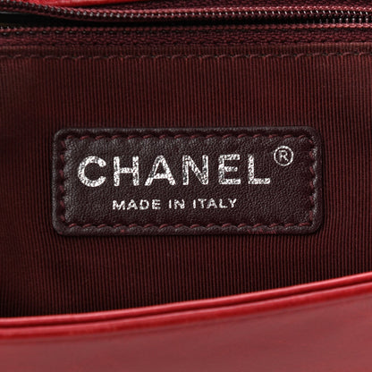 Chanel Glazed Calfskin Quilted Medium Coco Boy Flap Red 5 of 9