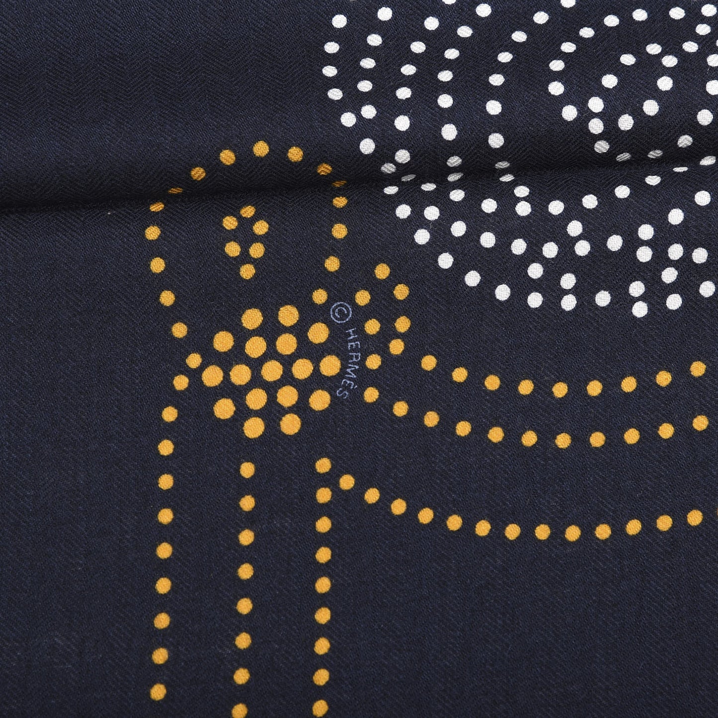 Cashmere Silk Brandebourgs Points Shawl 140 Bleu Black Gold Rouge