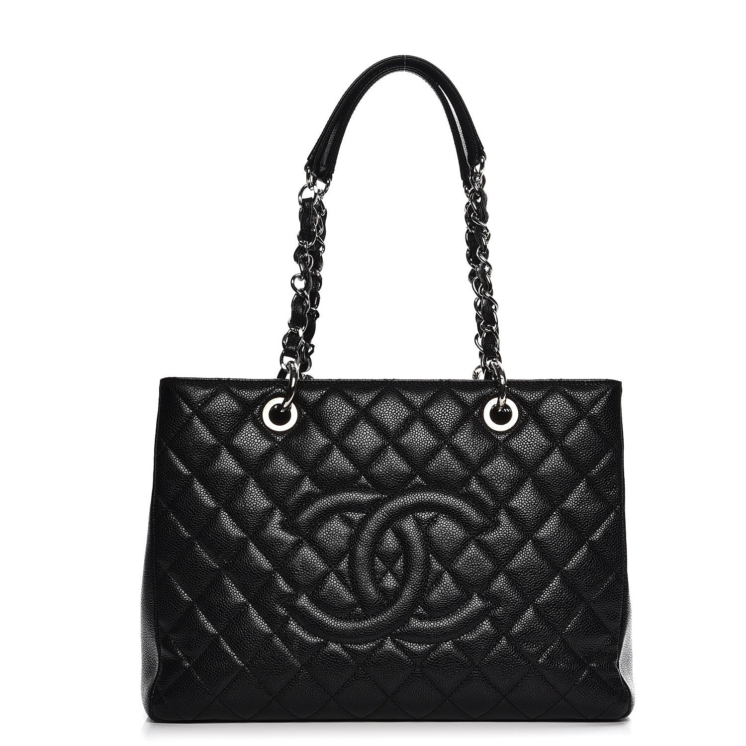 Chanel Caviar Quilted Grand Shopping Tote GST Black 1 of 15
