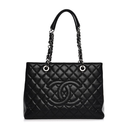 Chanel Caviar Quilted Grand Shopping Tote GST Black 1 of 15