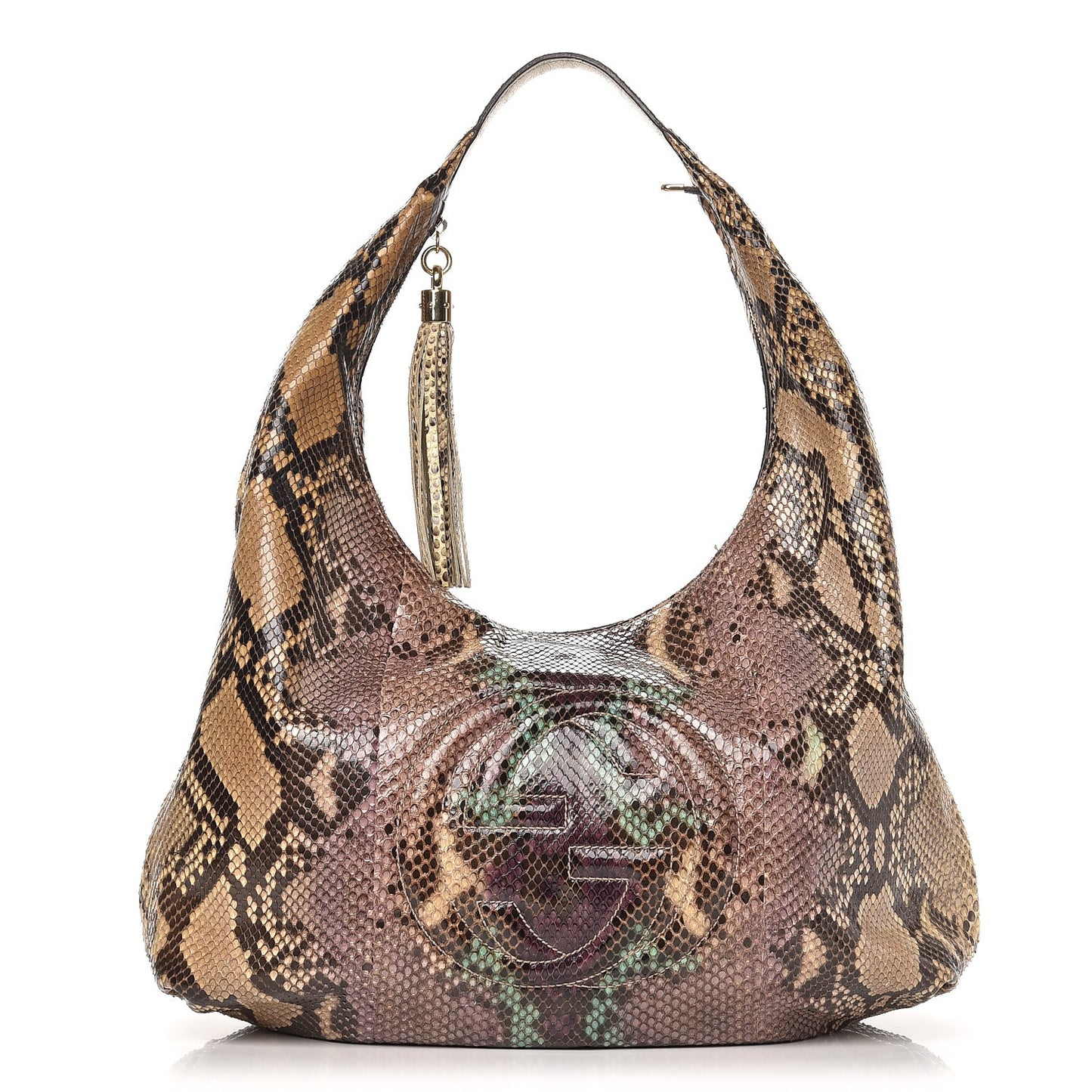 Python Large Soho Hobo Grape Multicolor