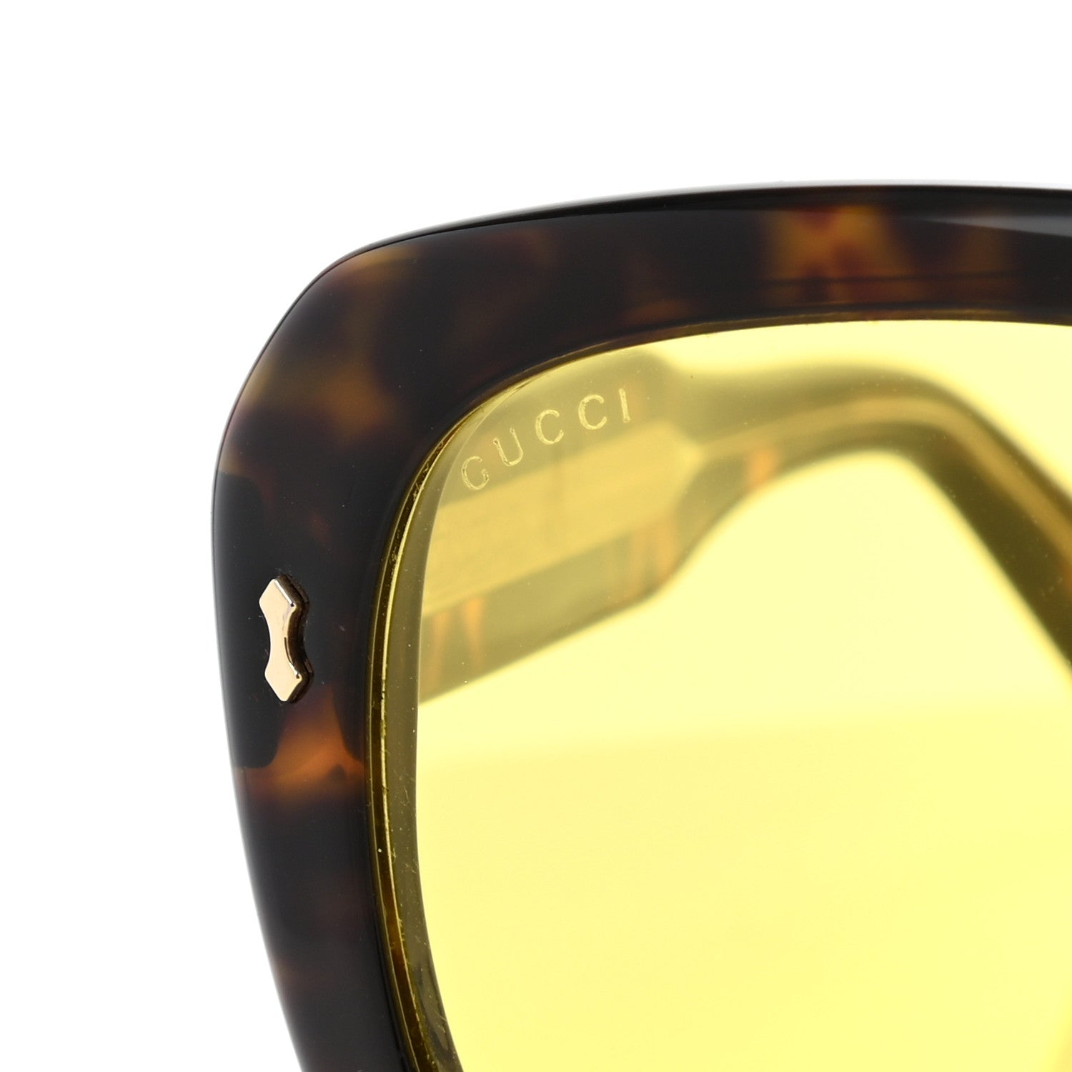 Gucci Acetate GG0049S Sunglasses Tortoise Yellow 5 of 7