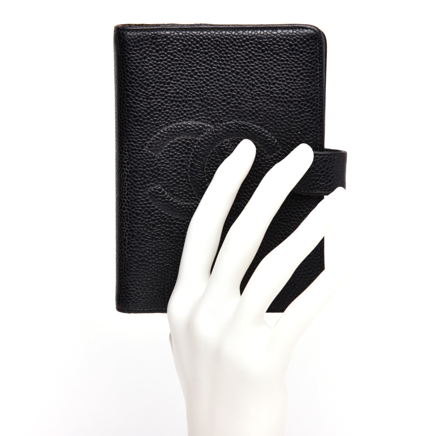 Chanel Caviar CC Small Ring Agenda Planner Black 2 of 14