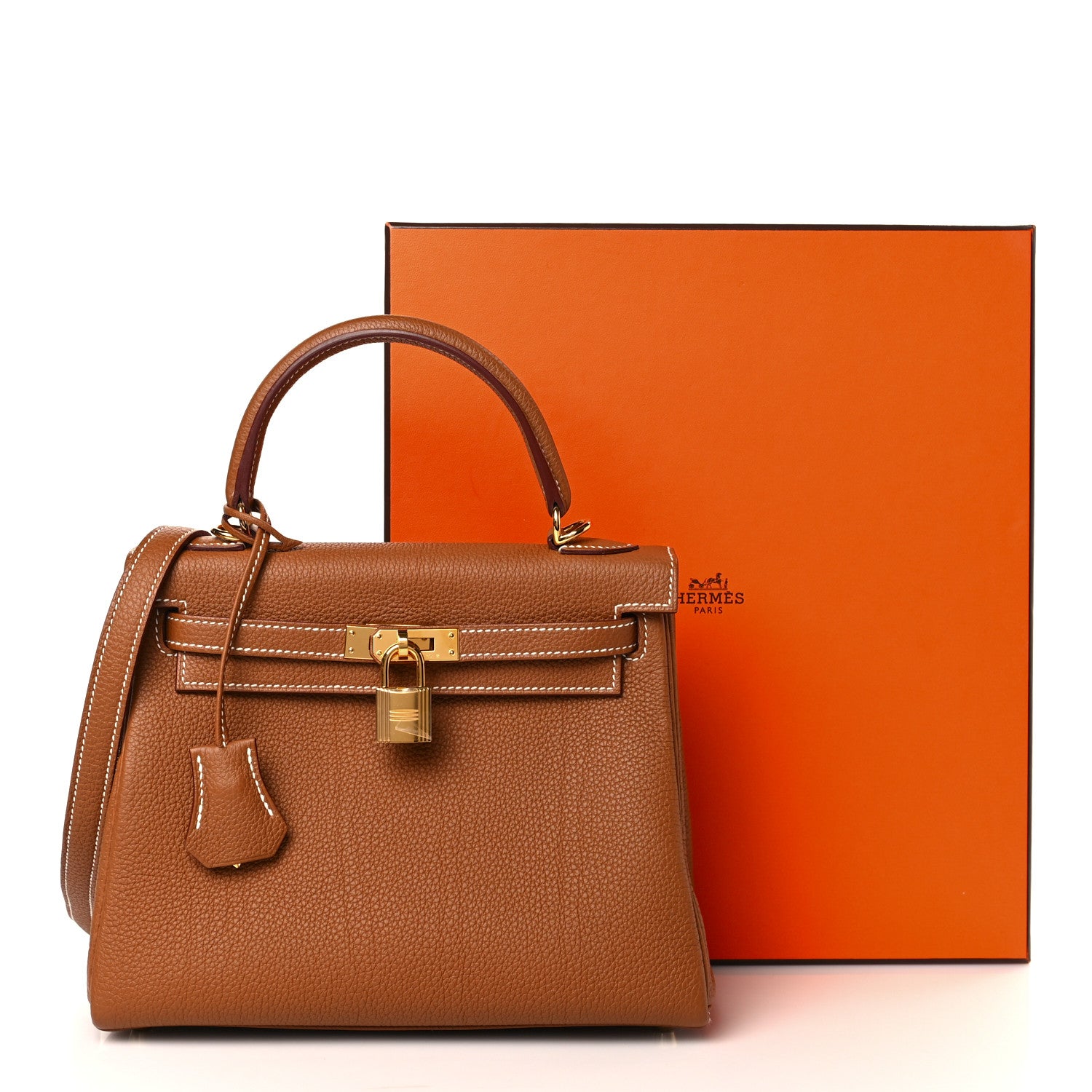 Hermes Togo Kelly Retourne 25 Gold 10 of 10