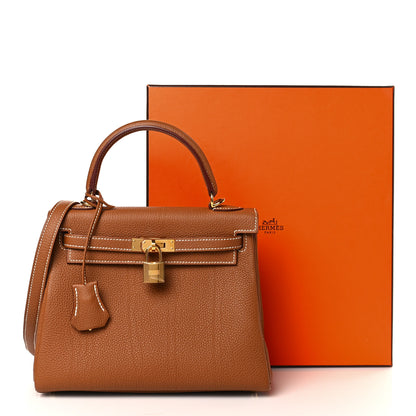 Hermes Togo Kelly Retourne 25 Gold 10 of 10
