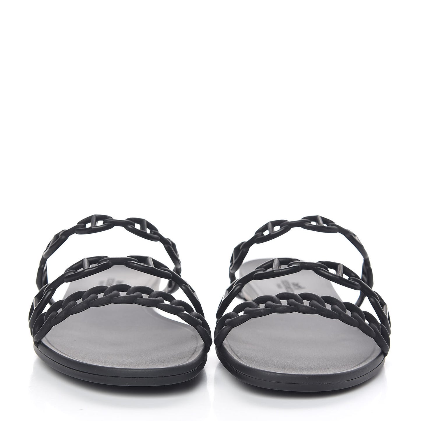 Rubber Chaine d'Ancre Rivage Sandals 40 Black