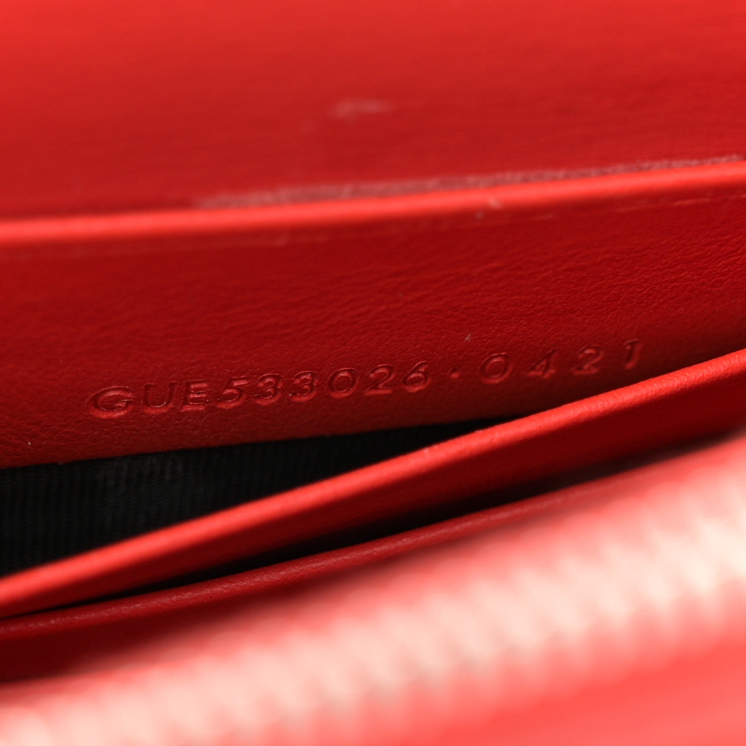 Saint Laurent Calfskin Monogram Sunset Chain Wallet Rosso 7 of 13
