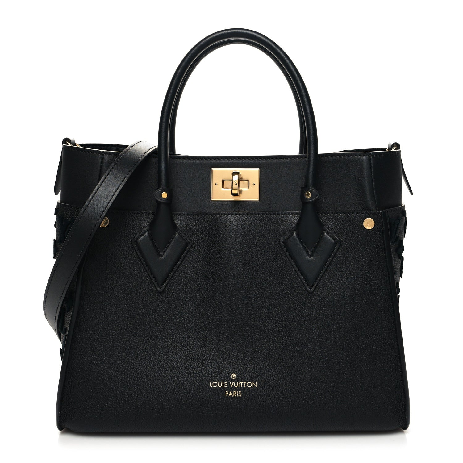 Louis Vuitton Calfskin Monogram Tufting On My Side Black 1 of 9