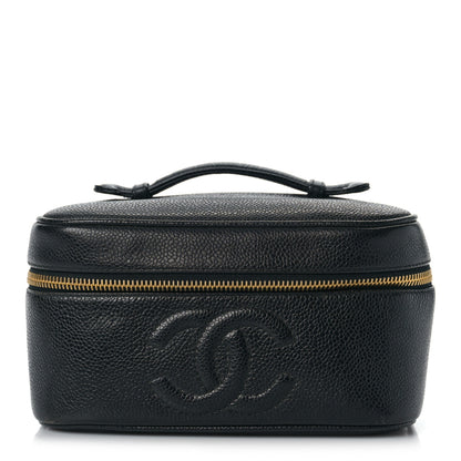 Chanel Caviar CC Vanity Cosmetic Case Black 1 of 10
