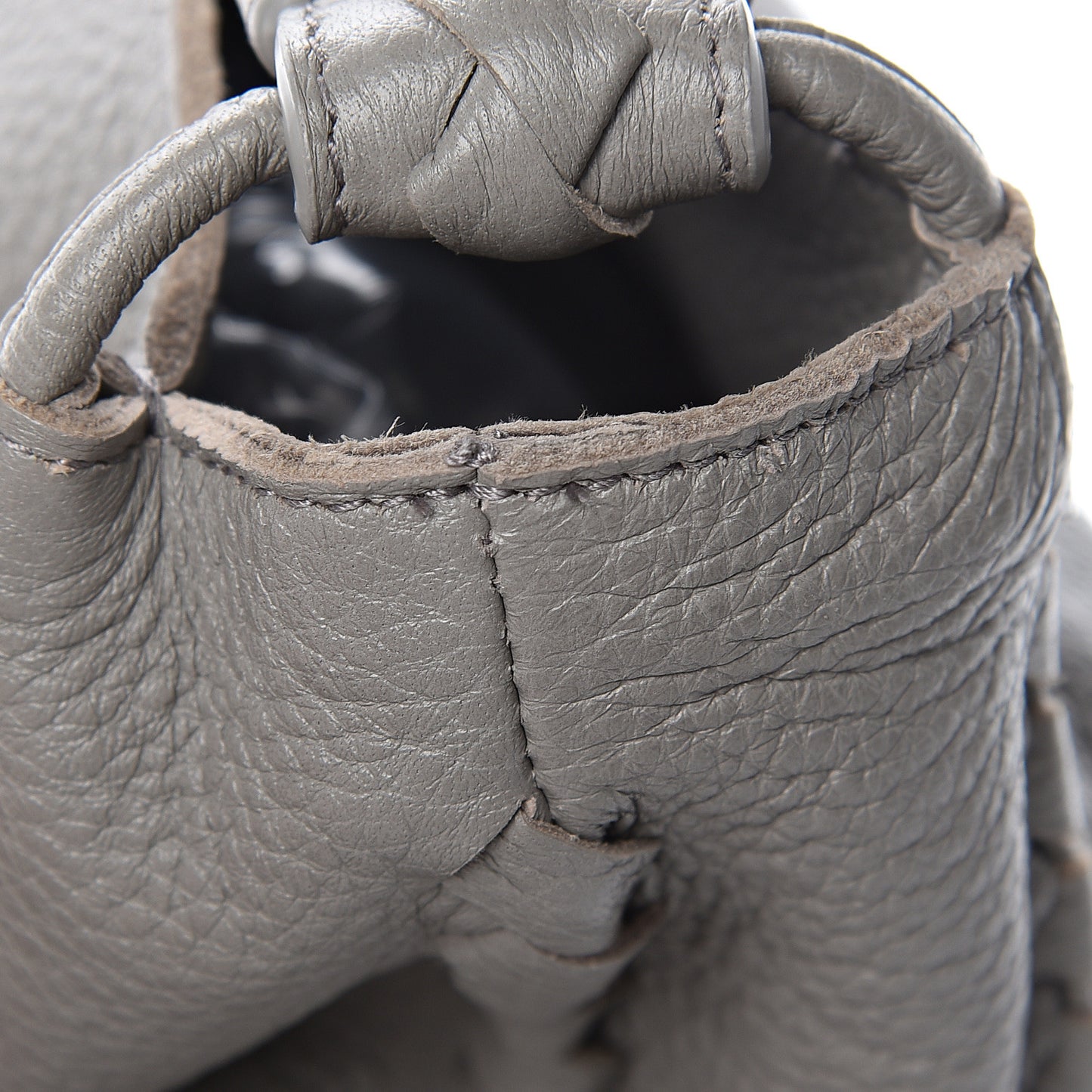 Cervo Deerskin Hobo Light Grey