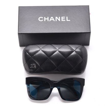Chanel Acetate Mirror CC Fall Square Sunglasses 5357-A Dark Blue 8 of 8