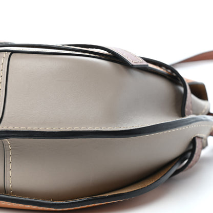 Loewe Calfskin Small Gate Crossbody Bag Amber Light Grey Rust 8 of 10