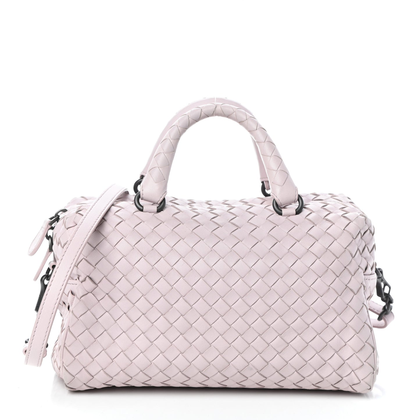 Nappa Intrecciato Mini Top Handle Bag Rose Buvard