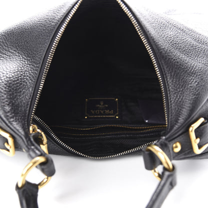 Prada Vitello Daino Hobo Black 5 of 13