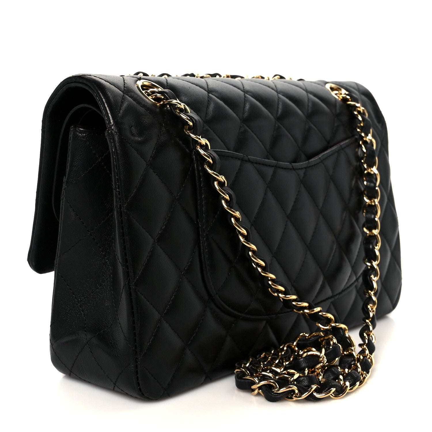 Chanel Lambskin Quilted Medium Double Flap Black 3 of 11