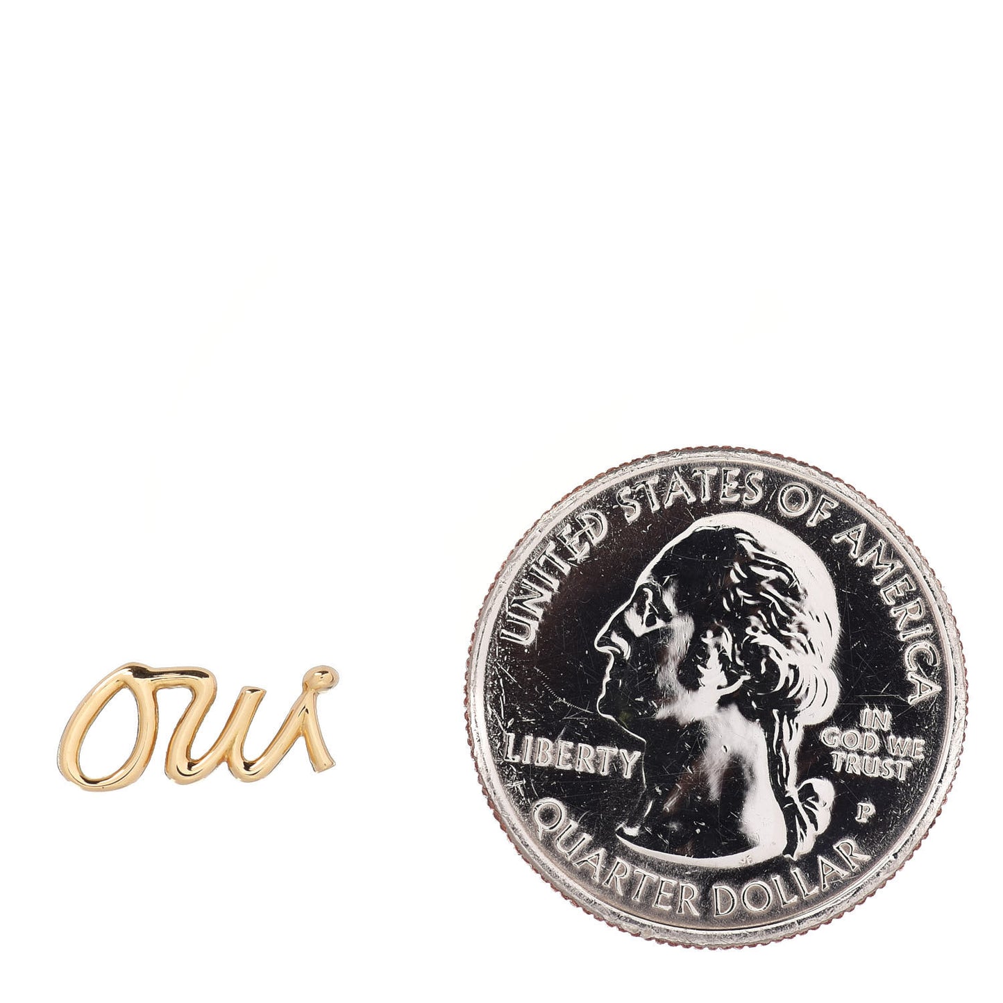 18K Yellow Gold Graffiti Oui Single Earring
