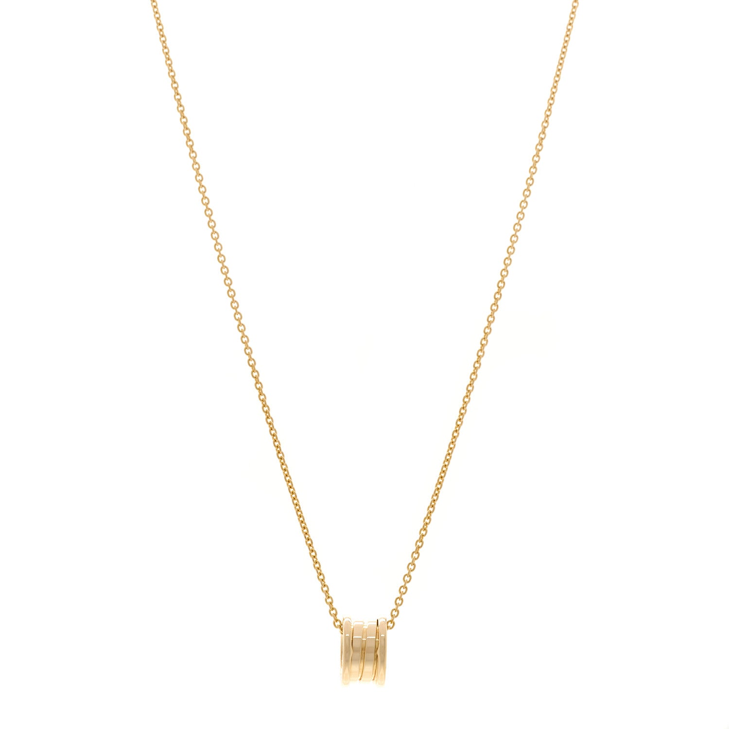 Bulgari 18K Yellow Gold B.Zero1 Pendant Necklace 1 of 4