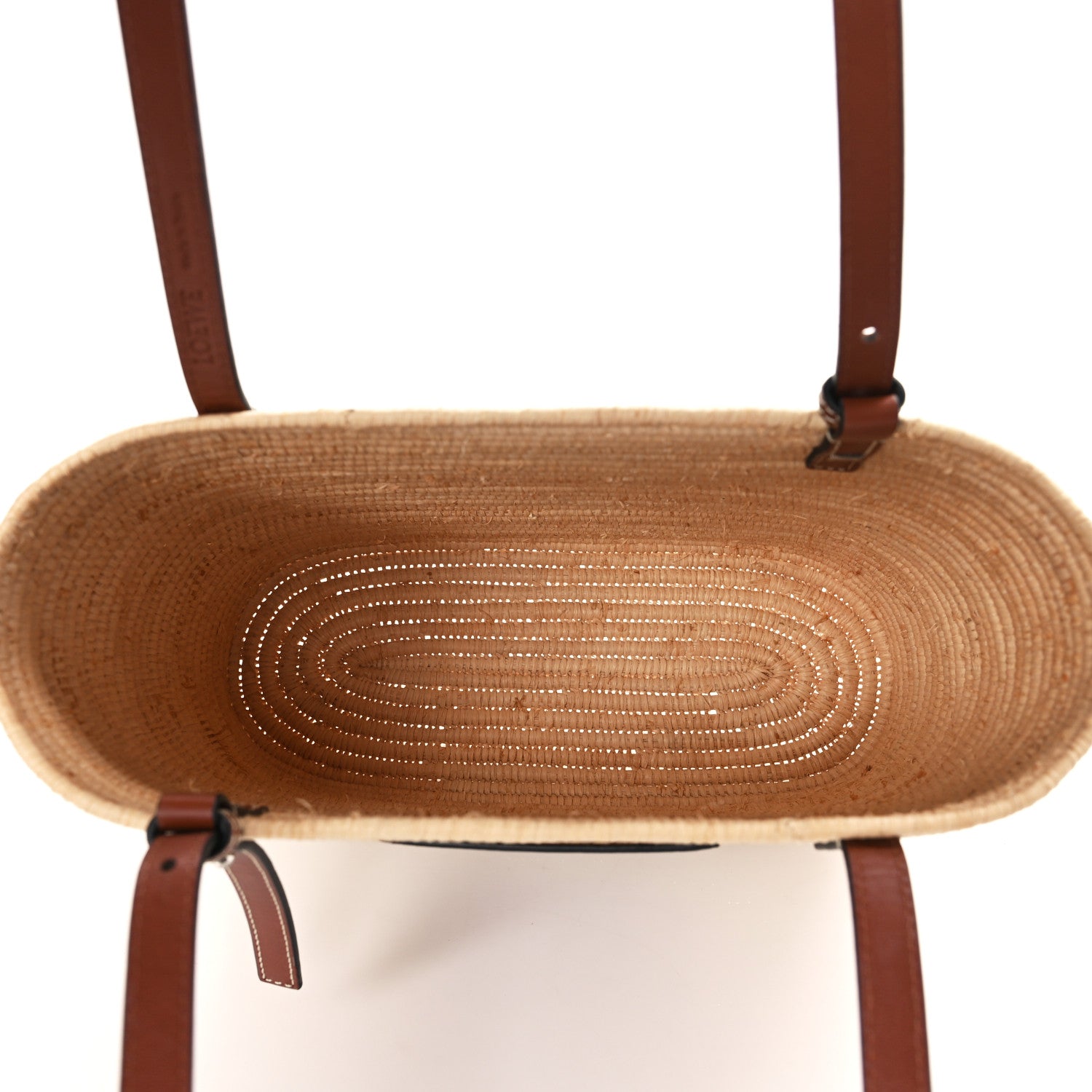 Loewe Raffia Small Square Basket Tote Bag Natural Tan 5 of 8