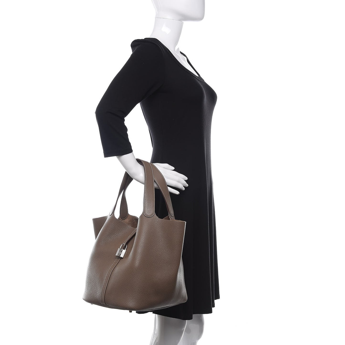 Taurillon Clemence Picotin Lock 22 MM Etoupe