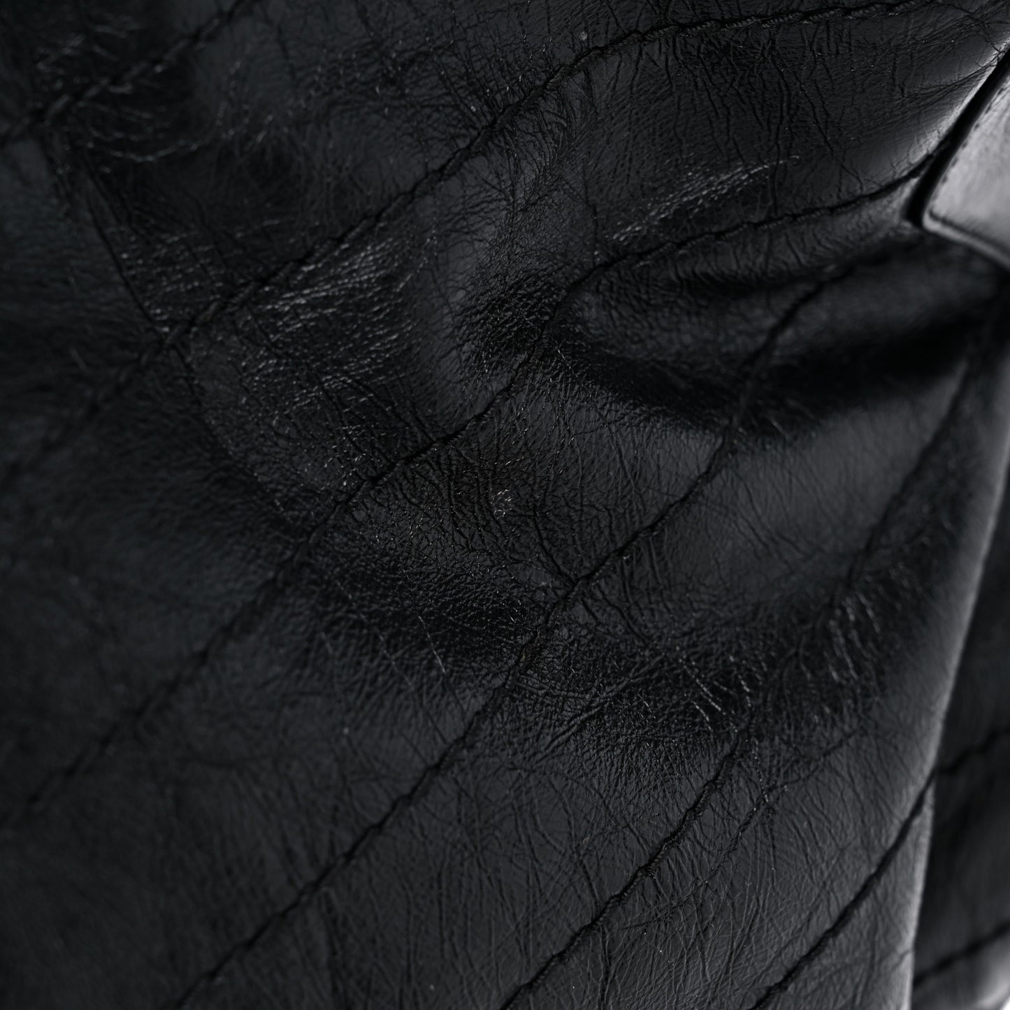 Crinkled Calfskin Matelasse Monogram Niki Shoulder Bag Black