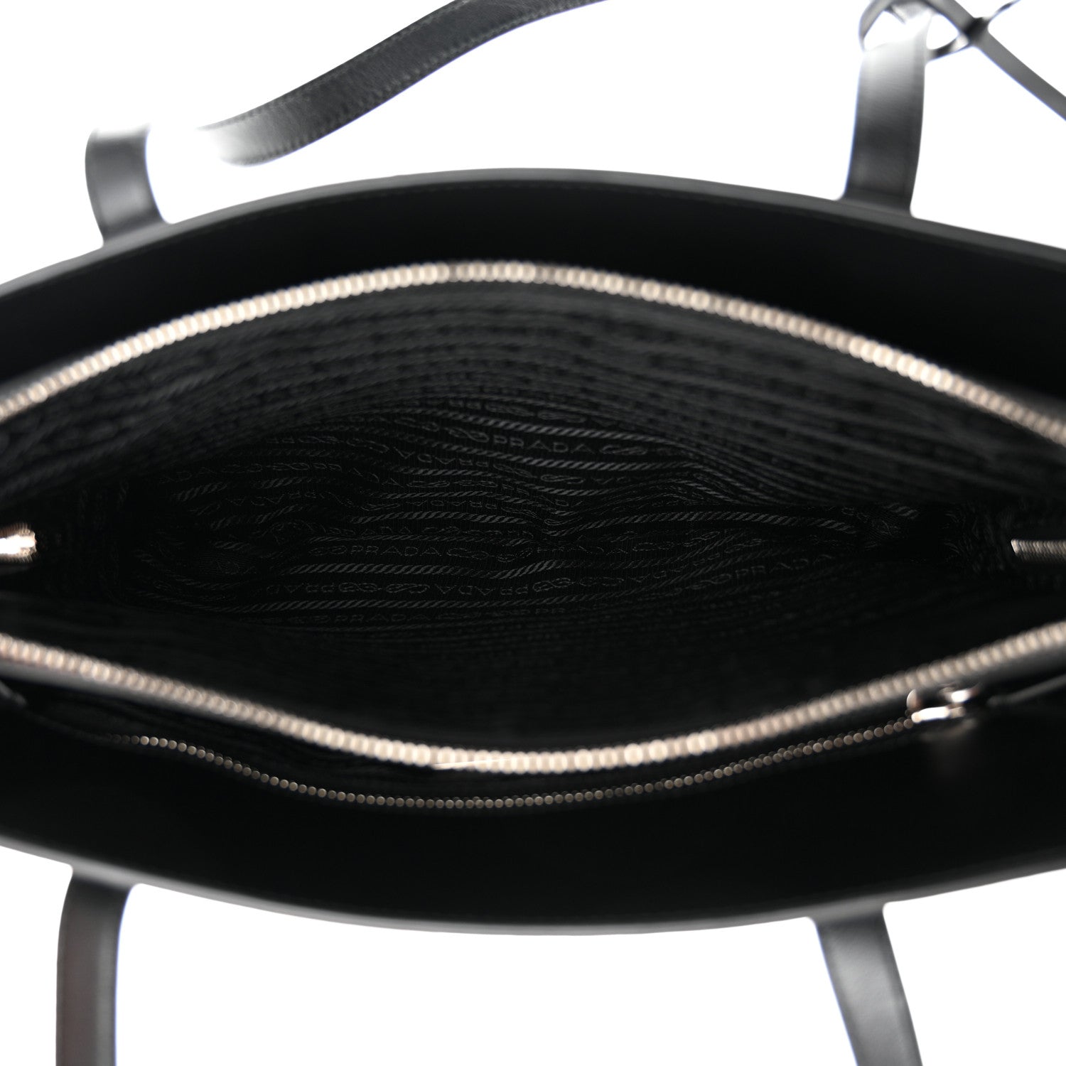 Prada Spazzolato Medium Re-Edition 1995 Double Handle Handbag Black 7 of 11