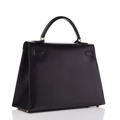 Hermes Box Kelly Sellier 32 Black 3 of 13