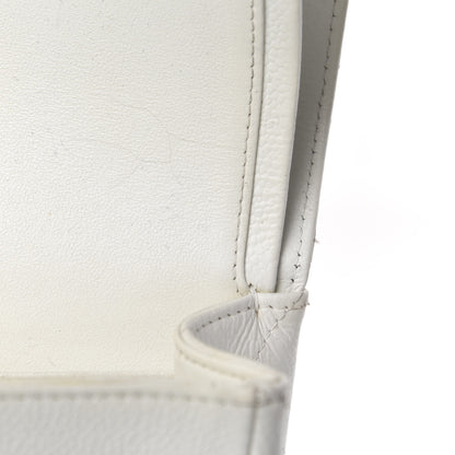 Chanel Caviar Quilted Jumbo Double Flap White 12 of 16