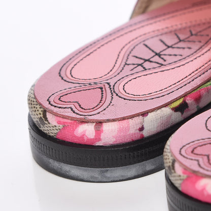 Gucci GG Supreme Monogram Blooms Womens Princetown Slippers 36.5 Beige Multicolor Dry Rose 11 of 12