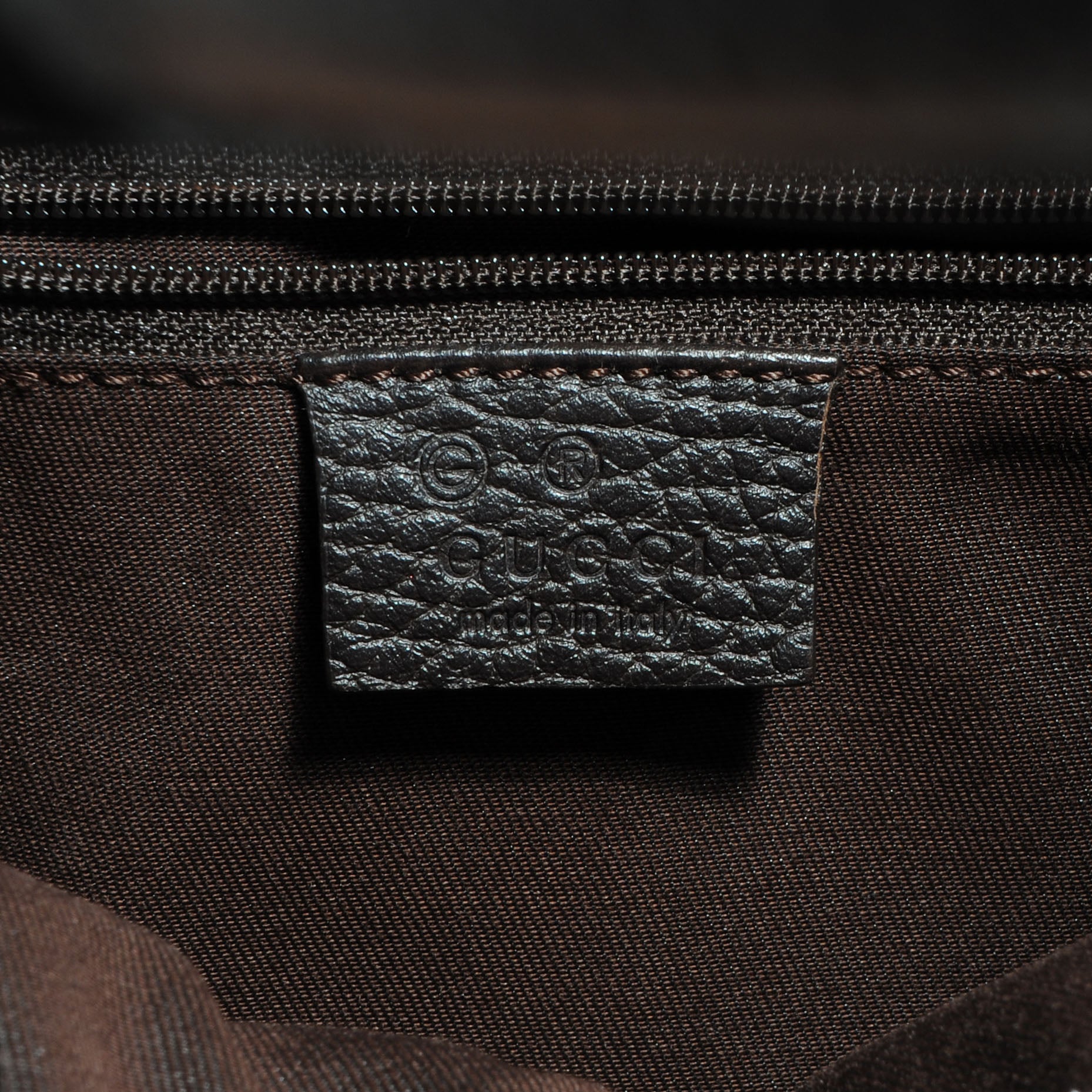 Gucci Denim Monogram Hobo Dark Brown 6 of 7