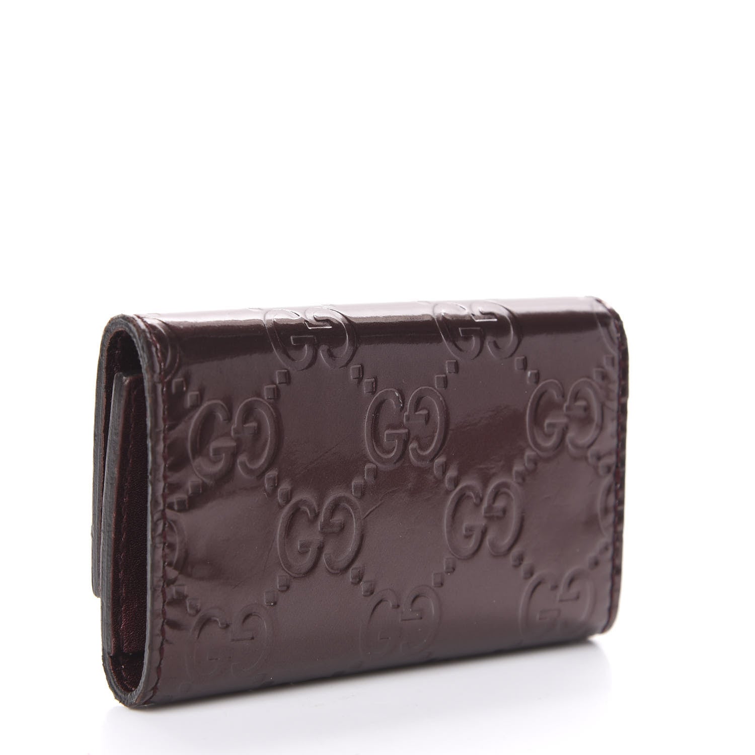 Gucci Shine Guccissima Lovely Heart 6 Key Holder Case Scarlatto 3 of 6