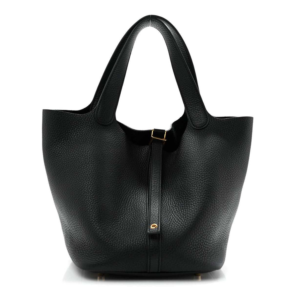 Hermes Taurillon Clemence Picotin Lock 22 MM Black 1 of 11