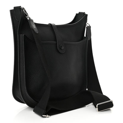 Hermes Taurillon Clemence Evelyne III PM Black 2 of 9