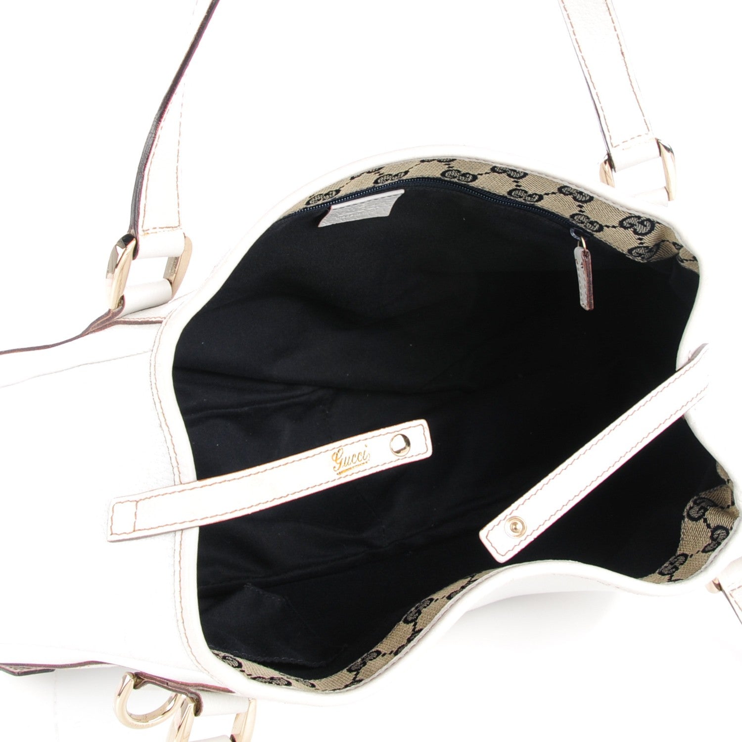 Gucci Calfskin Medium Abbey Shoulder Bag White 6 of 8