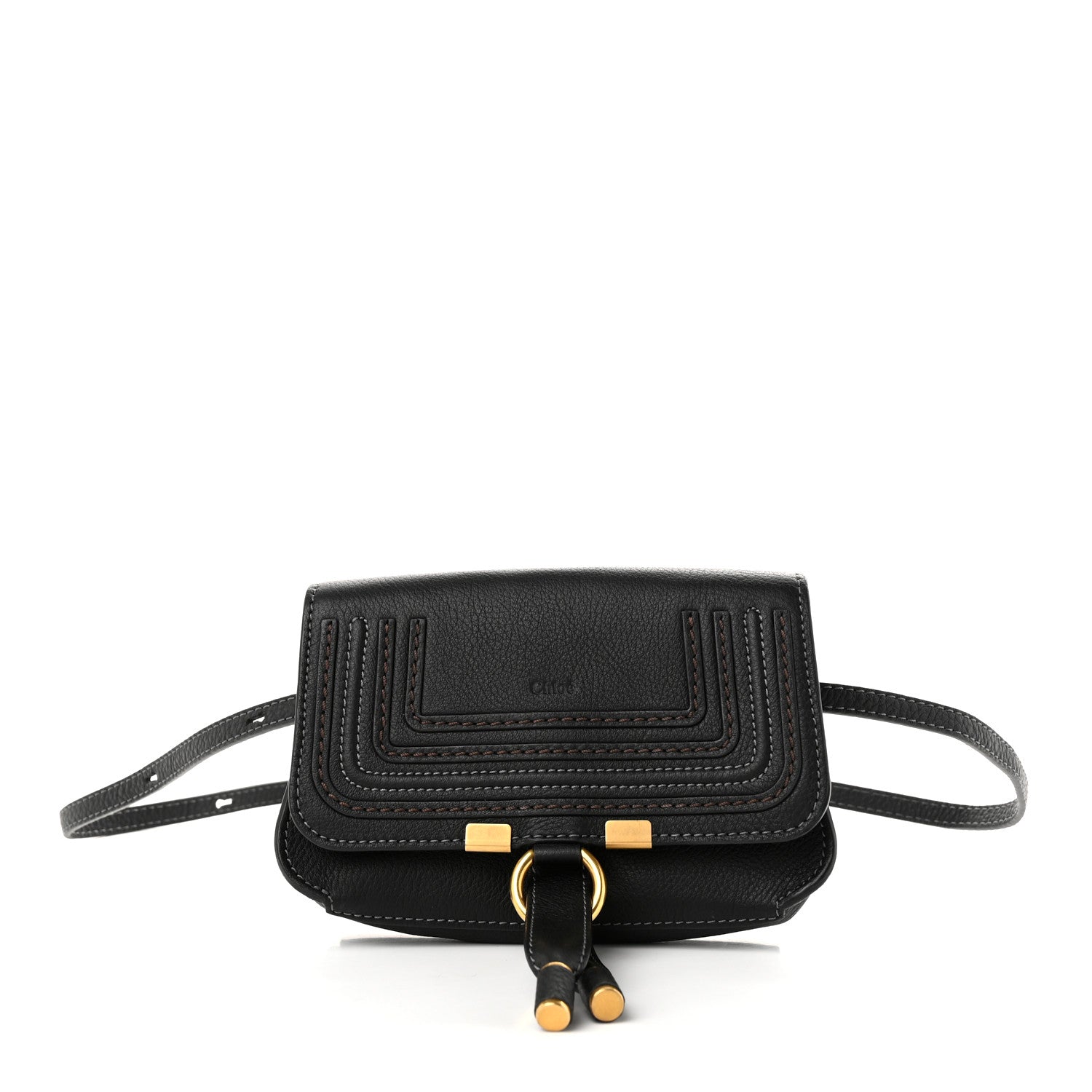Chloe Calfskin Marcie Convertible Belt Bag Black 1 of 9