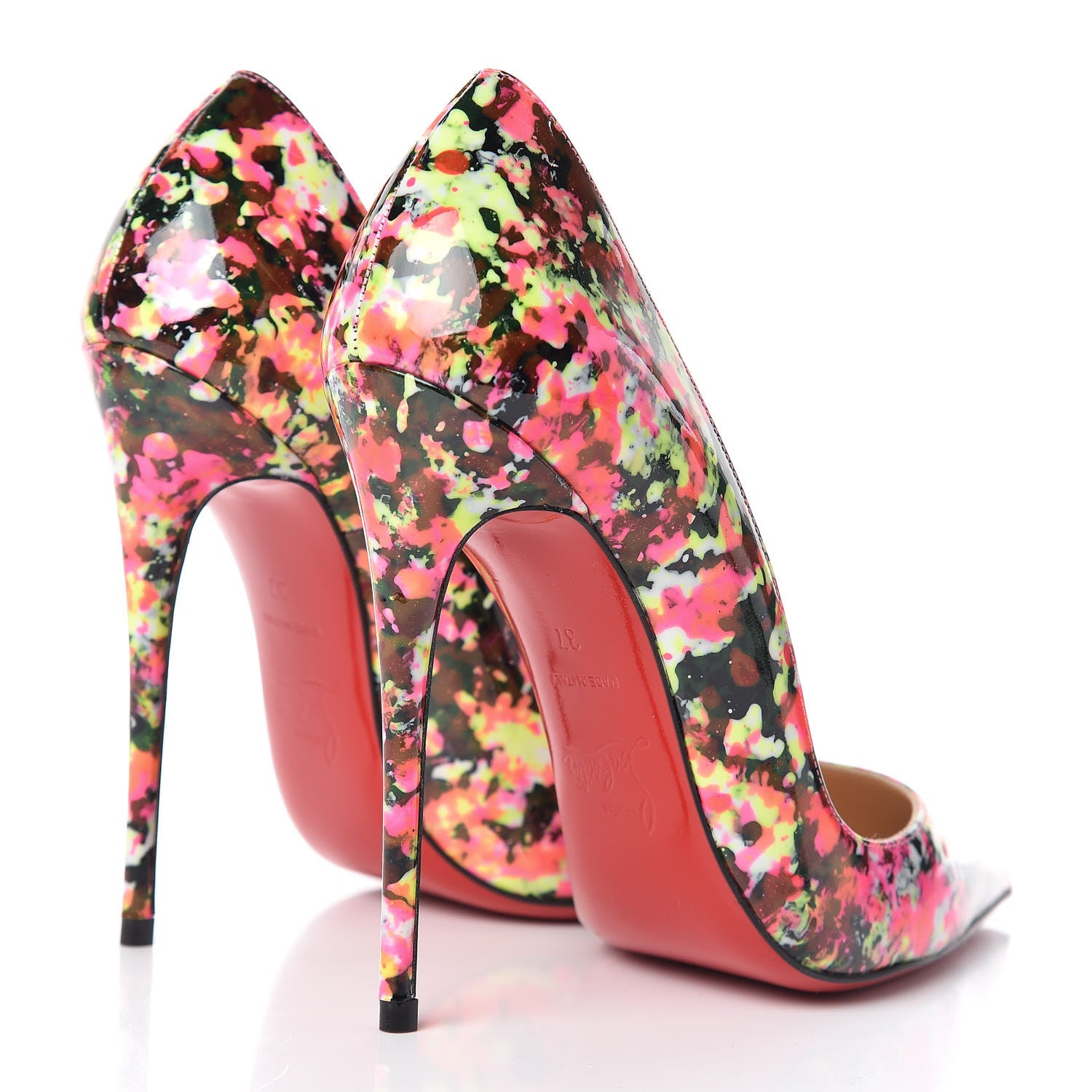 Christian Louboutin Patent Granite So Kate 120 Pumps 37 Multicolor 4 of 9