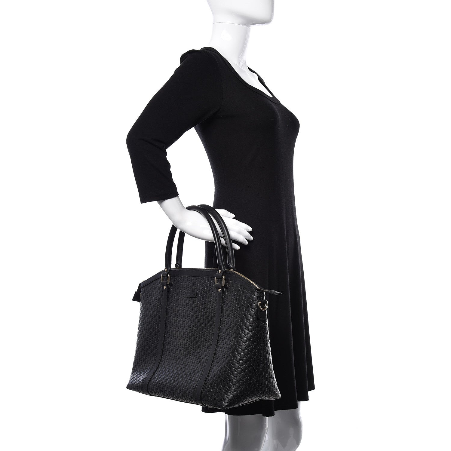 Gucci Soft Microguccissima Dome Satchel Black 3 of 17