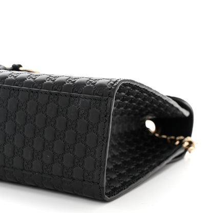 Gucci Microguccissima Medium Emily Chain Shoulder Bag Black 10 of 11