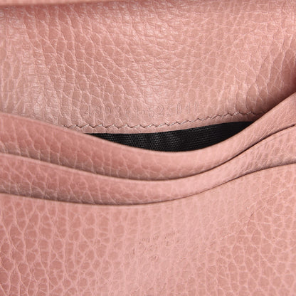 Gucci Pebbled Calfskin Butterfly Card Case Perfect Pink 6 of 6