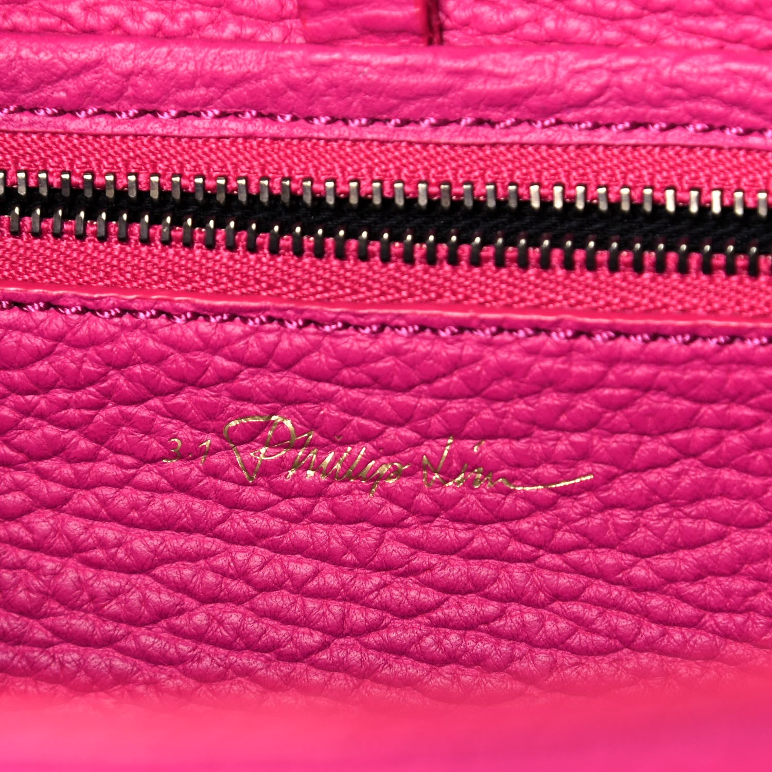 3.1 Phillip Lim Textured Calfskin Medium Pashli Satchel Bright Fuchsia 6 of 12